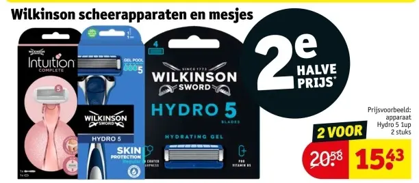 Aanbieding: scheerapparaten en mesjes