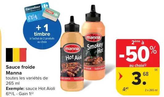 Offre: Sauce froide