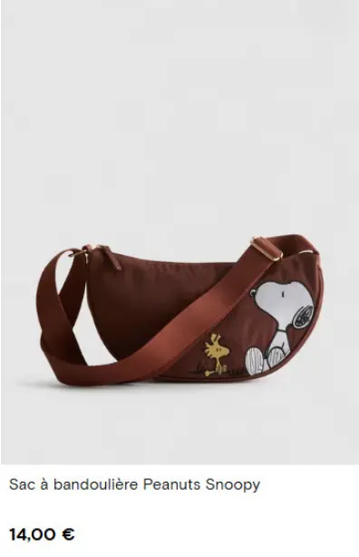 Offre: Primark Sac à bandoulière Peanuts Snoopy