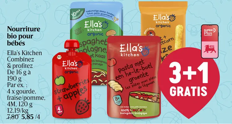 Offre: Nourriture bio pour bébés
