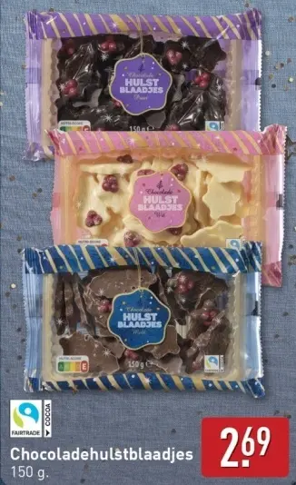 Aanbieding: Chocoladehulstblaadjes