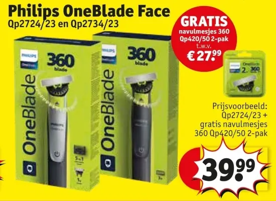 Promotie: OneBlade Face