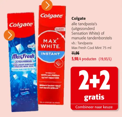 Promotie: tandpasta Max Fresh Cool Mint