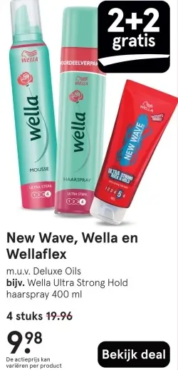 Aanbieding: New Wave, Wella en Wellaflex