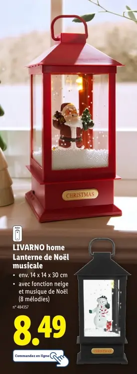 Offre: Lanterne de Noël musicale