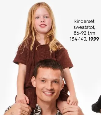 Aanbieding: Kinderset sweatstof