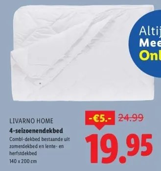 Aanbieding: 4-seizoenendekbed