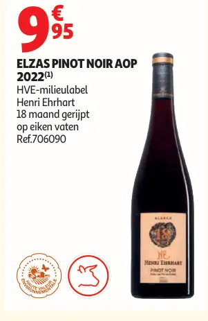 Promotie: Henri Ehrhart Pinot Noir AOP 2022