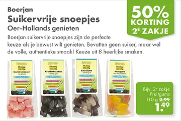 Aanbieding: Boerjan Suikervrije snoepjes