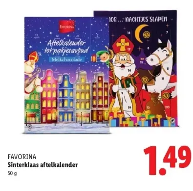 Aanbieding: Sinterklaas aftelkalender