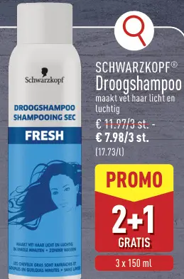 Promotie: Droogshampoo