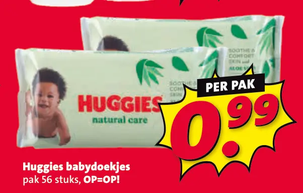 Aanbieding: Huggies babydoekjes