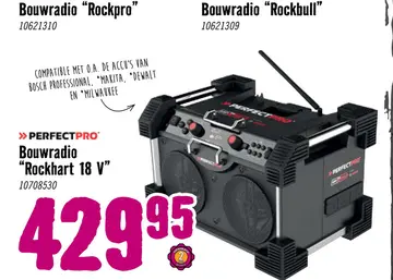 Aanbieding: Bouwradio "Rockhart 18 V"