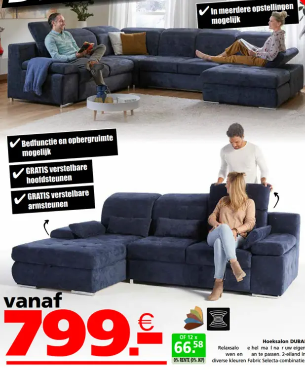 Promotie: Hoeksalon DUBAI