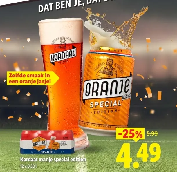 Aanbieding: Kordaat oranje special edition