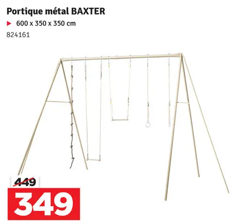 Offre: Portique métal BAXTER