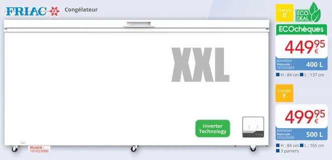 Offre: Congélateur