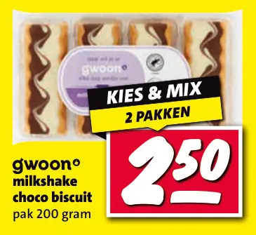 Aanbieding: Milkshake choco biscuit