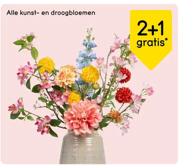 Aanbieding: Alle kunst- en droogbloemen
