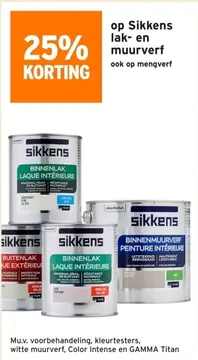 Aanbieding: op Sikkens lak- en muurverf