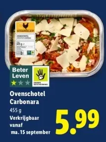 Aanbieding: Ovenschotel Carbonara