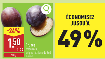 Offre: Prunes emballées