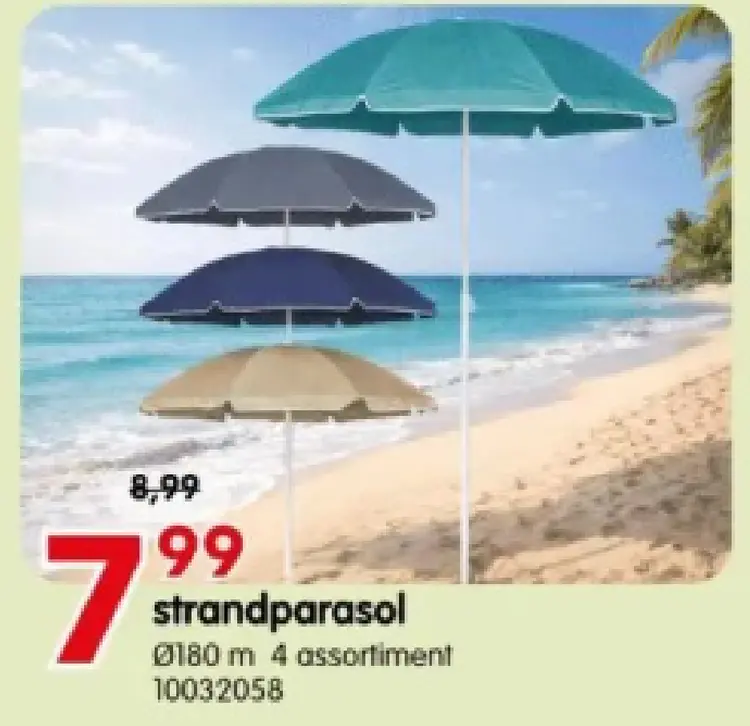Promotie: strandparasol