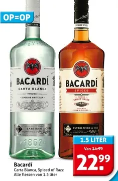 Aanbieding: Bacardi Carta Blanca, Spiced of Razz