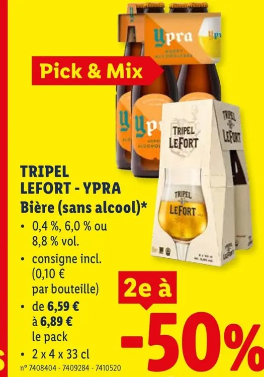 Offre: Bière (sans alcool)