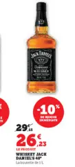 Offre: Whiskey Jack Daniel's 40°