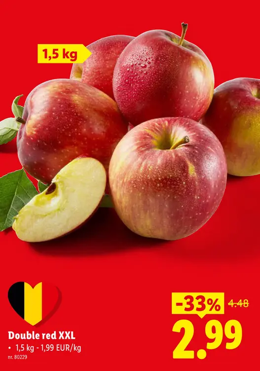 Promotie: Double red XXL