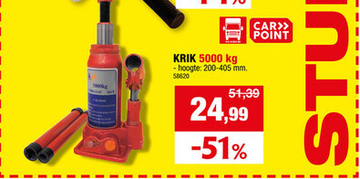 Aanbieding: Carpoint Hydraulische krik 5000kg