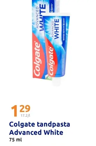 Promotie: tandpasta Advanced White