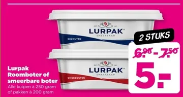 Aanbieding: Lurpak Roomboter of smeerbare boter