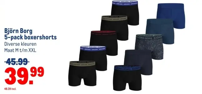 Aanbieding: boxershorts