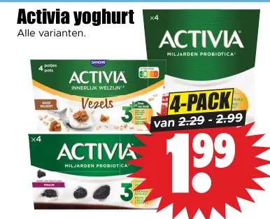 Aanbieding: Activia yoghurt
