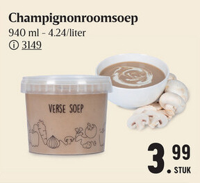 Aanbieding: Champignonroomsoep