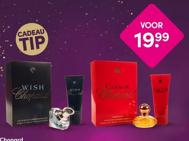 Aanbieding: Chopard Wish & Casmir Fragrance Sets