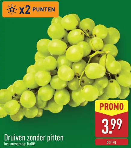 Promotie: Druiven zonder pitten