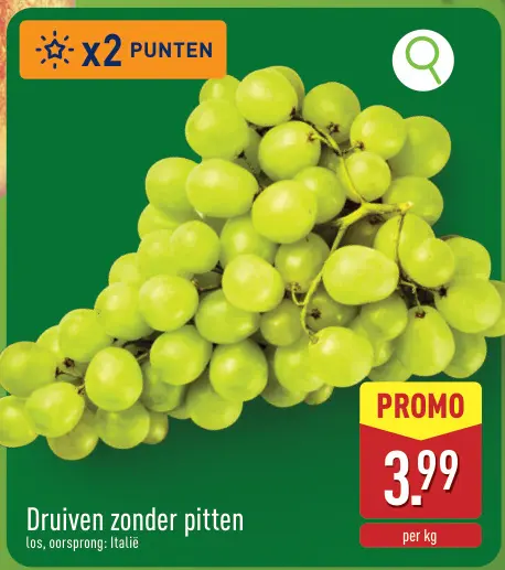 Promotie: Druiven zonder pitten