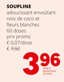 Offre: SOUPLINE adoucissant envoûtant