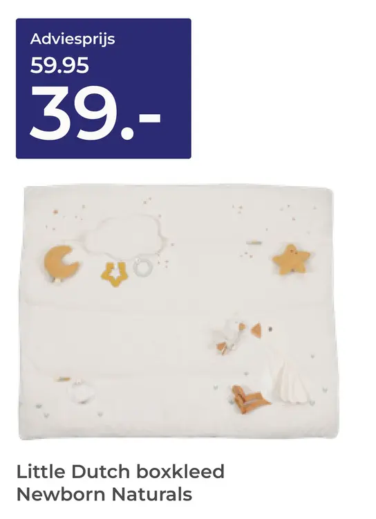 Aanbieding: Boxkleed Newborn Naturals