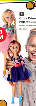 Aanbieding: Pop prinses 33 cm assorti