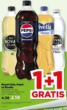 Aanbieding: Royal Club, Pepsi of Rivella