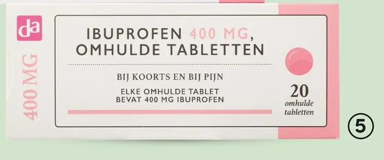 Aanbieding: Ibuprofen 400mg 20 tabletten