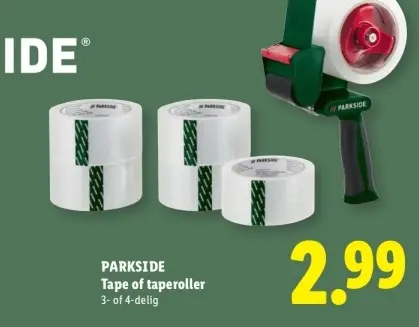 Aanbieding: Tape of taperoller