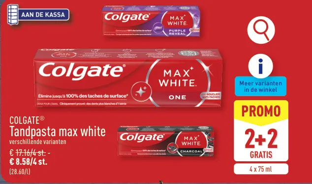 Promotie: Tandpasta max white