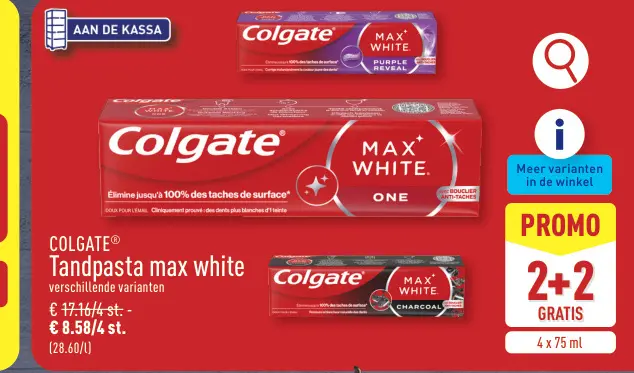 Promotie: Tandpasta max white