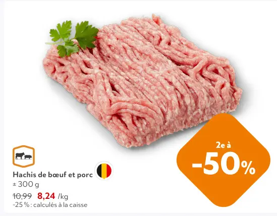 Offre: Hachis de bœuf et porc