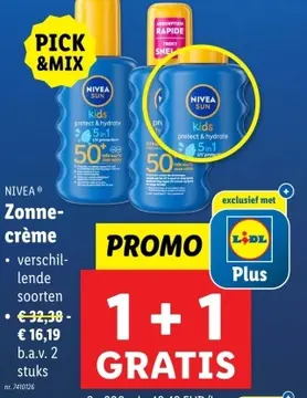 Aanbieding: NIVEA Zonnecrème